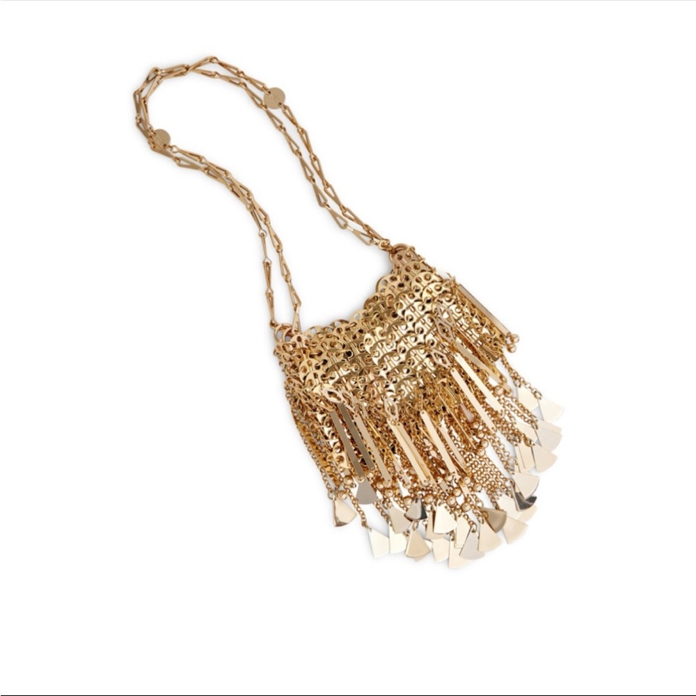 Embellished Chain Fringe Rabanne Bag - Picture 1 of 7